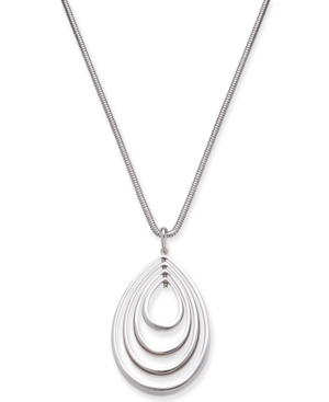 image of Alfani Silver-Tone Ascending Teardrop 37