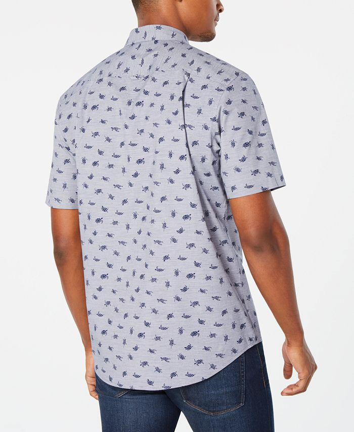 Club Room Men's Lyden Turtle Graphic Shirt, Created for Macy's ...