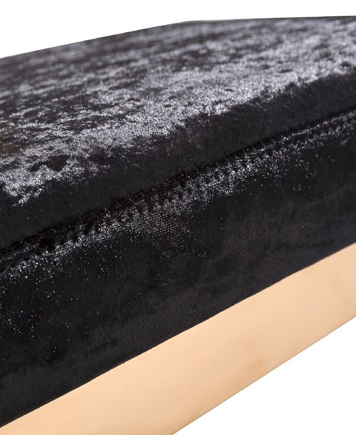 TOV Furniture Marquee Black Velvet Counter Stool Macy's