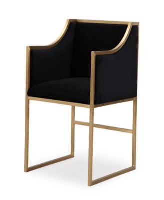 TOV Furniture - Atara Cream Velvet Gold Chair
