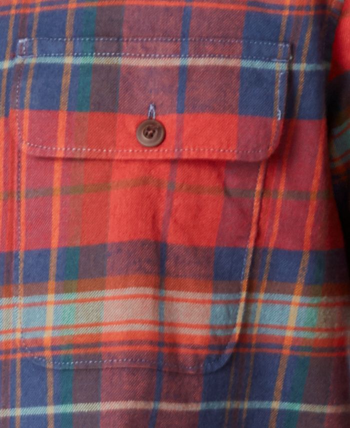 Lucky Brand Men's Regular-Fit Plaid Shirt & Reviews - Casual Button ...