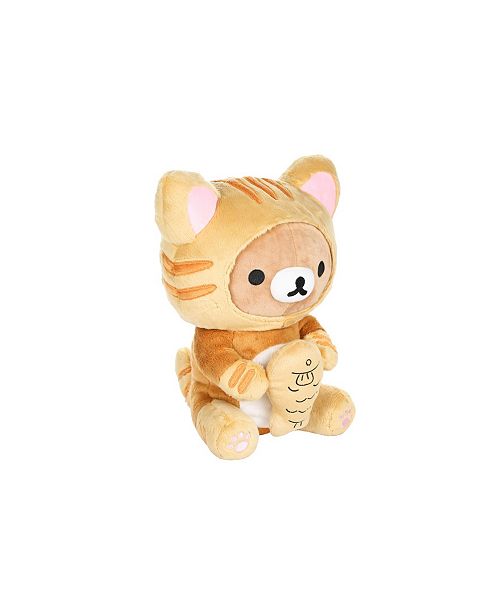 rilakkuma tiger eating fish