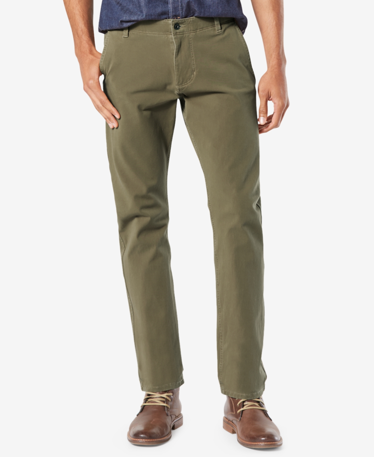 Dockers Men's Alpha Smart 360 Flex Slim Tapered Fit Khaki Stretch Pants ...