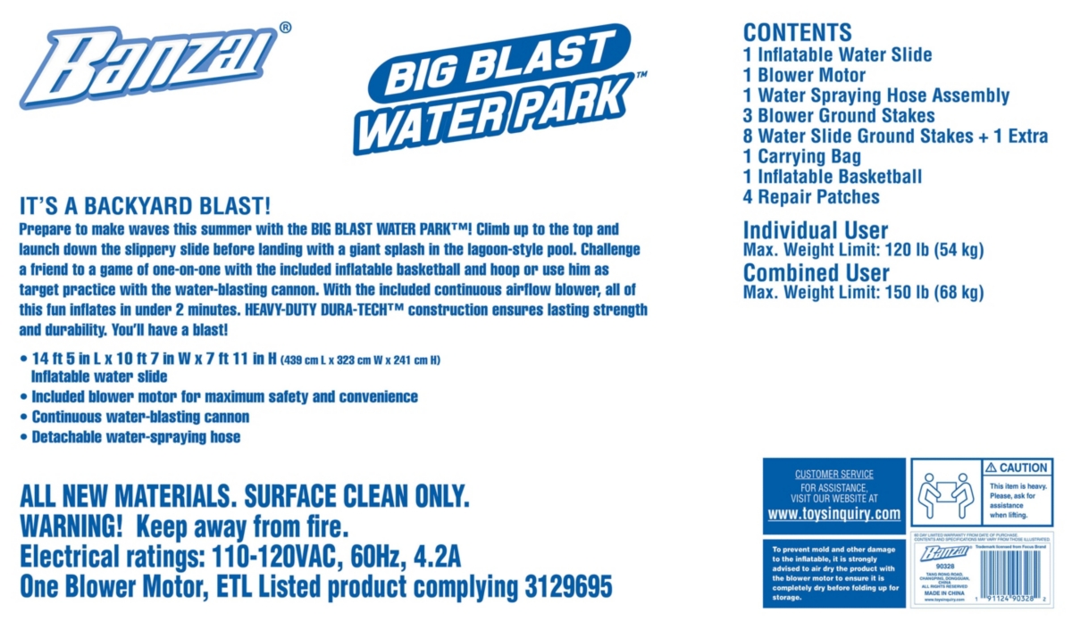 Dolu Oyuncak Sanayi Ve Ticaret A.s. Banzai Big Blast Water Park In Multi