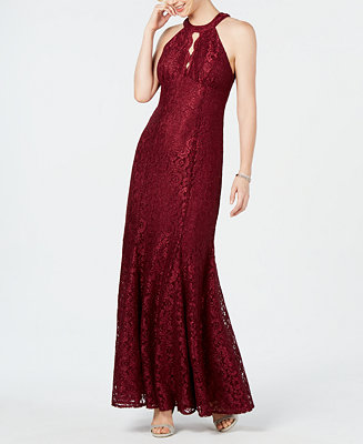 R & M Richards Nightway Petite Lace Keyhole Gown & Reviews - Dresses - Petites - Macy's