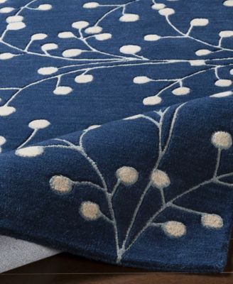 Athena ATH-5156 Navy 2' x 3' Area Rug