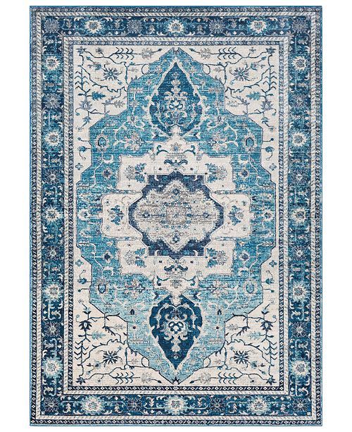 Surya Aura Silk Ask 2329 Sky Blue 5 3 X 7 6 Area Rug Reviews Rugs Macy S