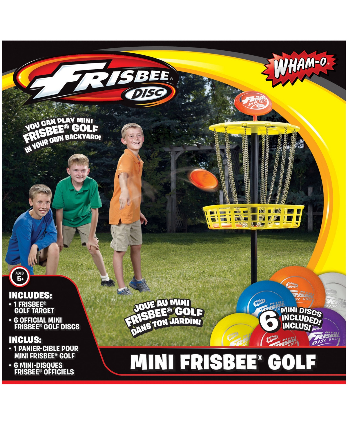 Wham-o Kids' Mini Frisbee Golf Set In Multi