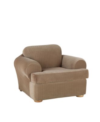 Sure Fit - Stretch Pinstripe Two Piece Slipcover