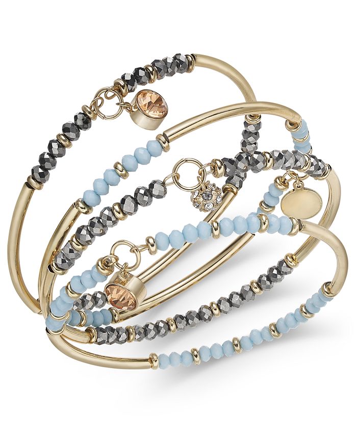 INC International Concepts INC GoldTone 4Pc. Set Beaded Bangle