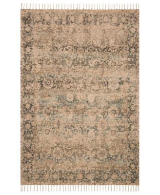 Justina Blakeney - Cornelia COR-01 Natural/Teal 7'9" x 9'9" Area Rug