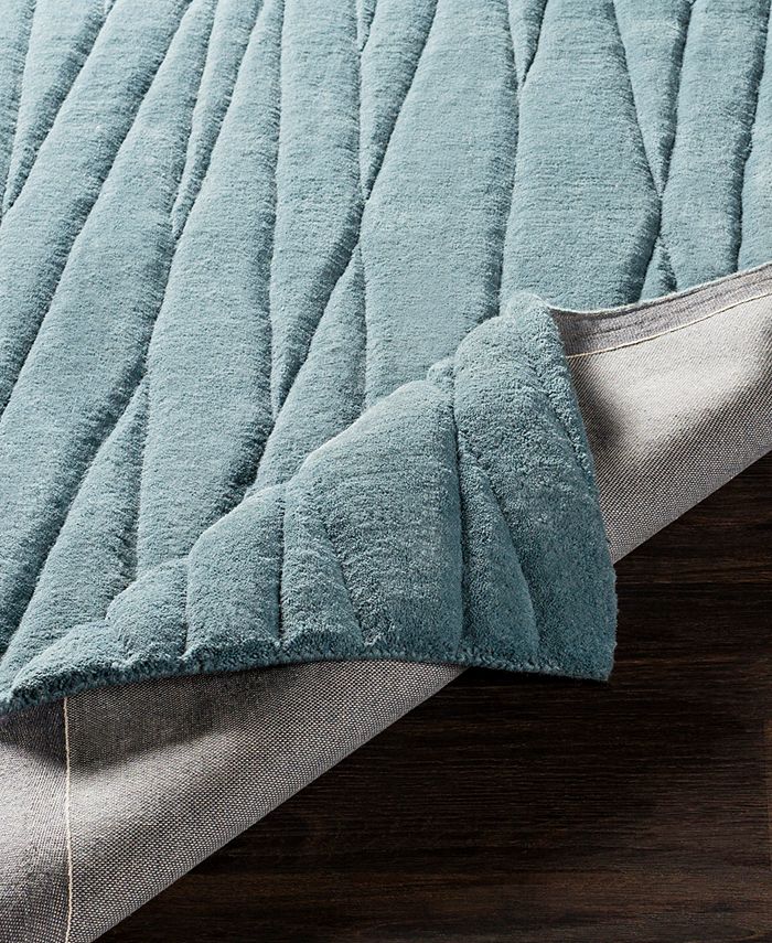 Surya Etching ETC4995 Teal 5' x 8' Area Rug Macy's