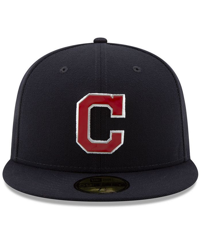 New Era Cleveland Indians Metal & Thread 59FIFTY-FITTED Cap - Macy's