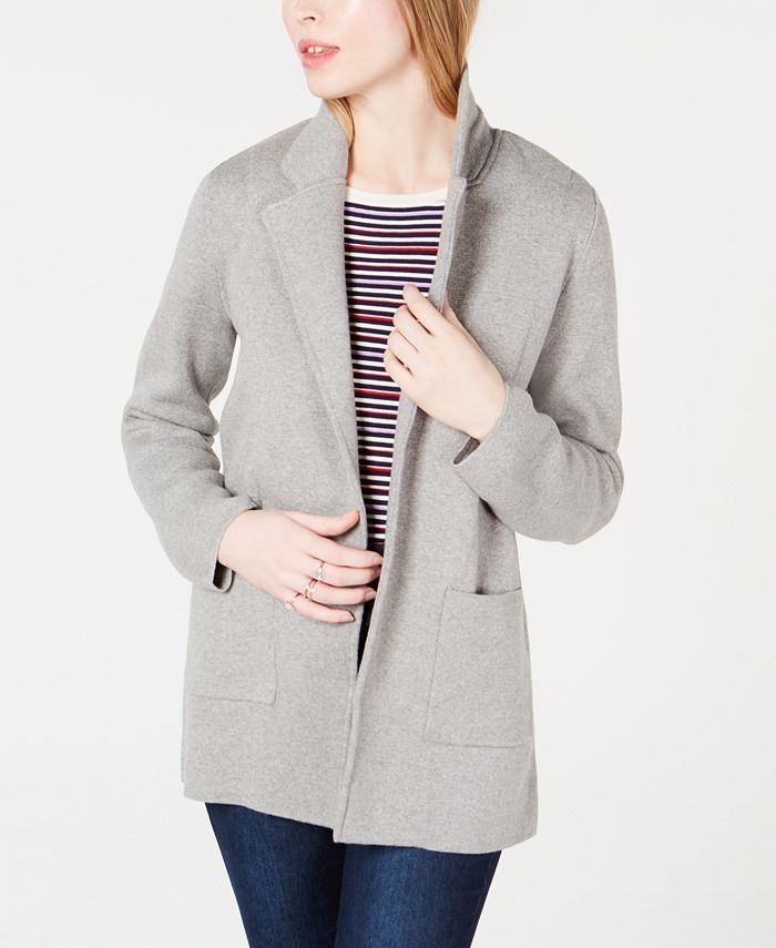Maison Jules Open-Front Sweater Blazer, Created for Macy's - Macy's