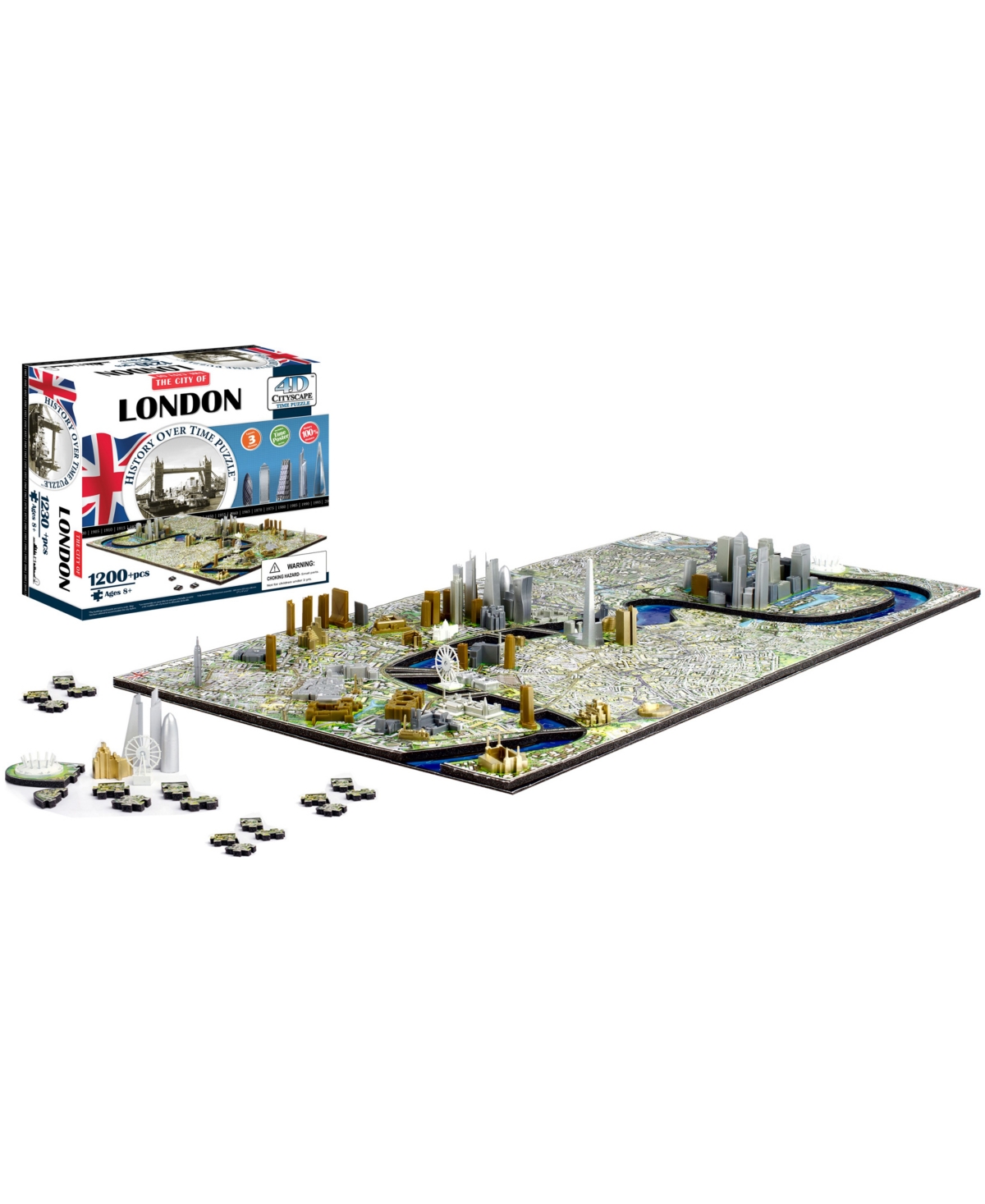 4d Cityscape Time Puzzle In No Color