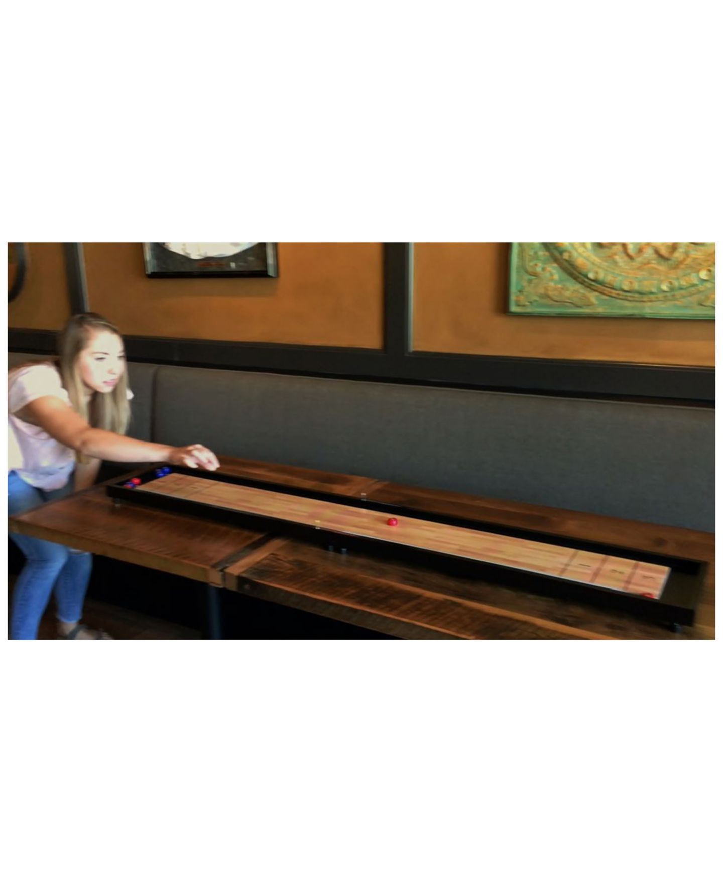 Детская настольная игра Front Porch Classics Tabletop Shuffleboard Board Game, от 8 лет — фото 3