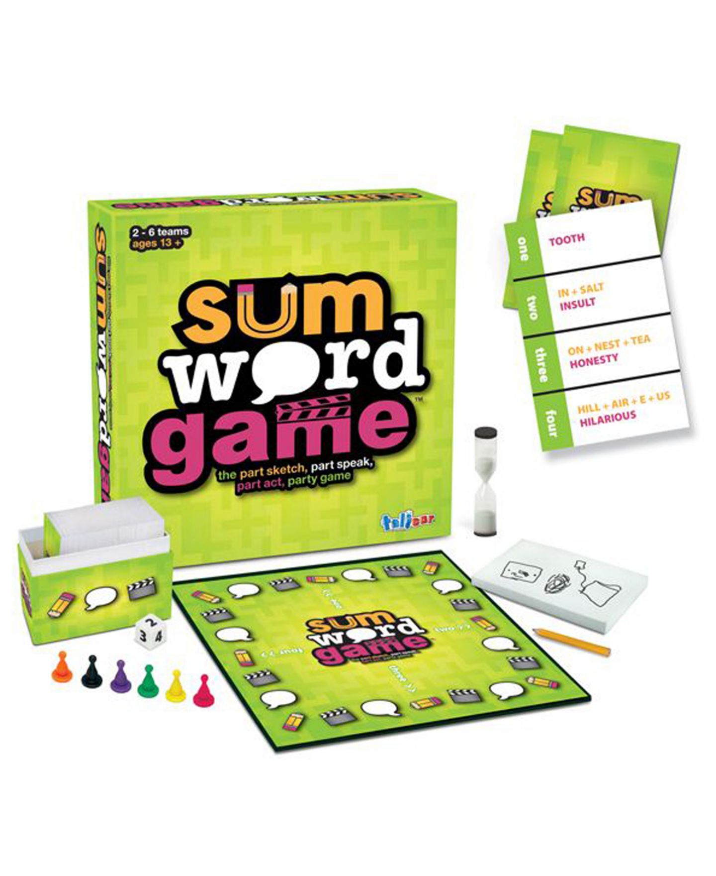Детская настольная игра Talicor Sum Word Party Board Game, Ages 13+ — фото 2