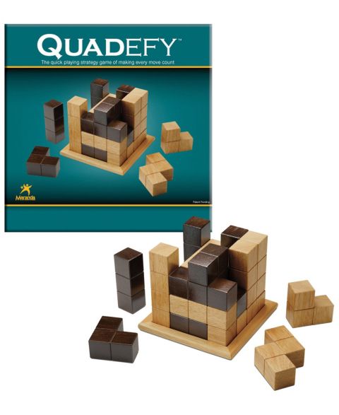 Детская игрушка Front Porch Classics Quadefy Challenger Series Strategy 2-Player Puzzle Game, Ages 6+