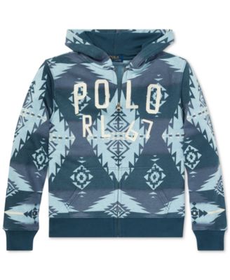 Polo Ralph Lauren - Big Boys Southwestern Cotton Terry Hoodie