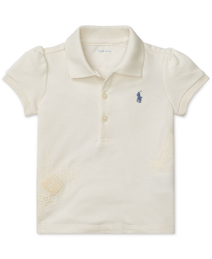 Polo Ralph Lauren Baby Girls Cotton Mesh Polo & Reviews - Shirts & Tops ...