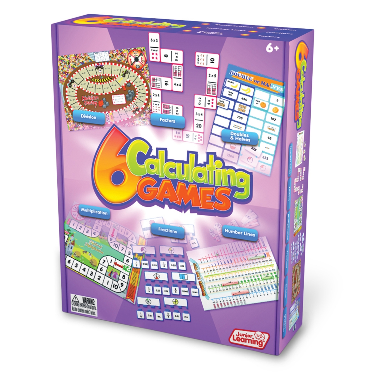 Shop Junior Learning Calculating Games Set Of 6 Different Games In Multi