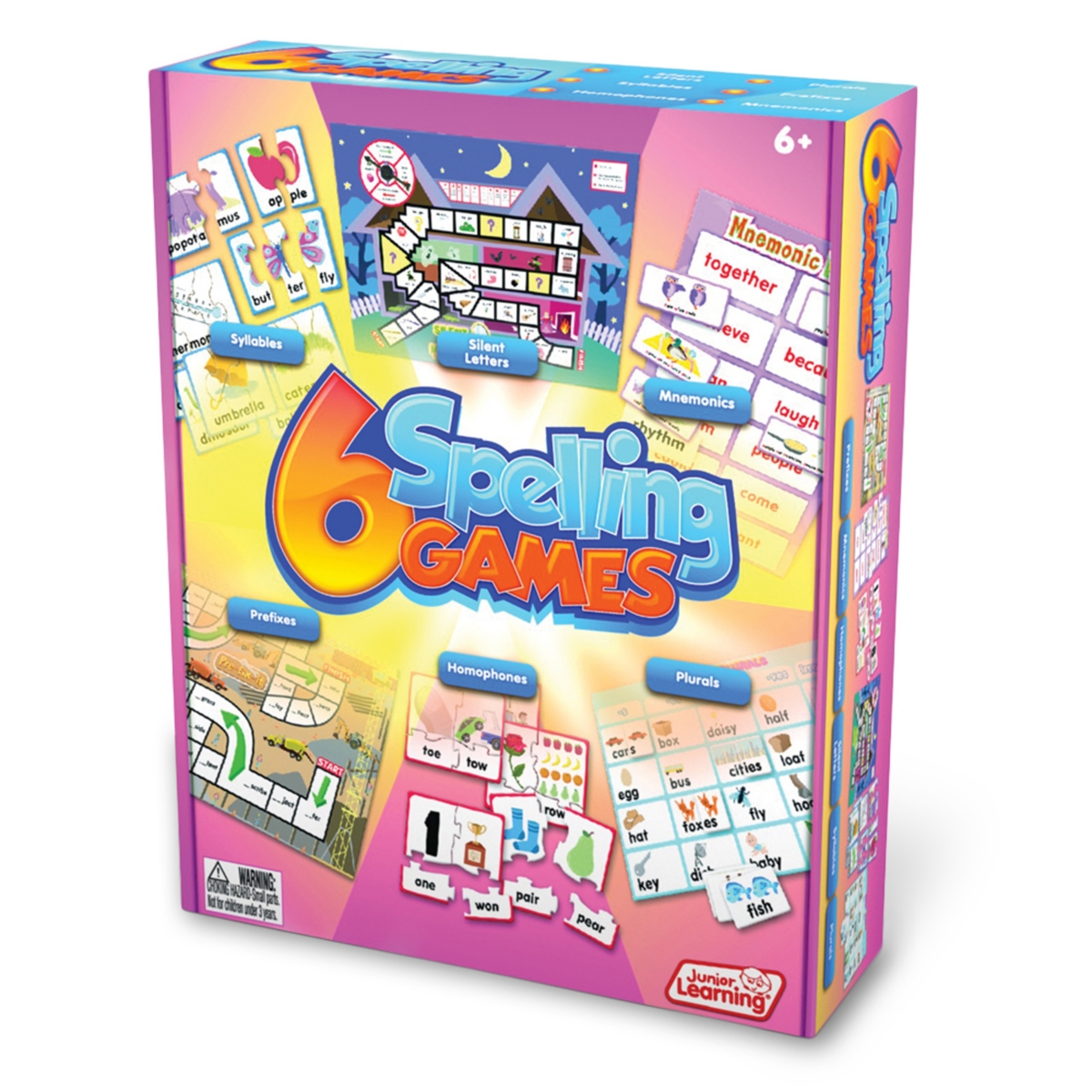 Junior Learning Kids' Spelling Games Set Of 6 Different Games In Multi