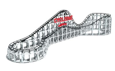 CDX Blocks Brick Construction Cyclone Roller Coaster Building Set