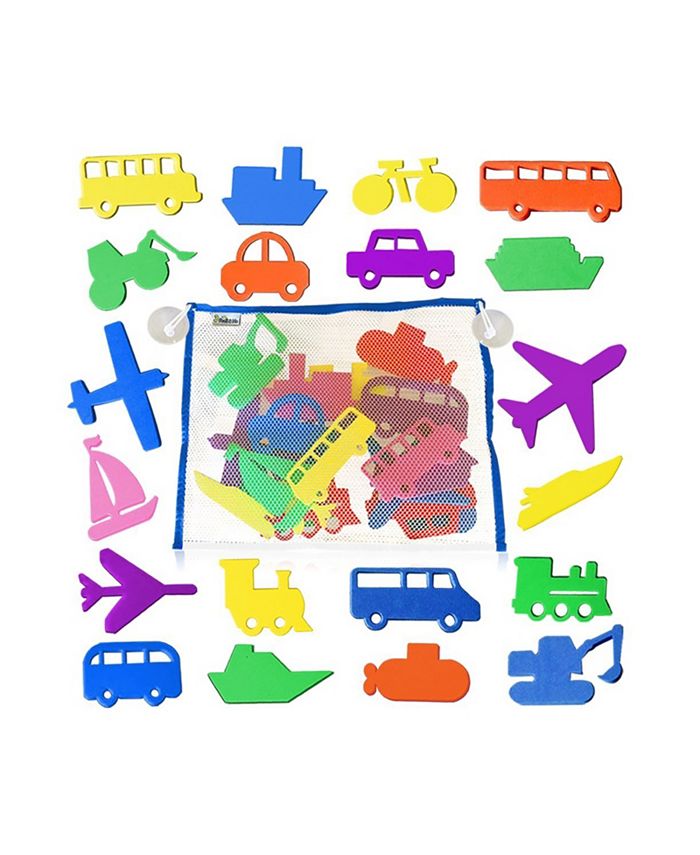 3 Bees and Me 20 Fun Foam Bath Toys Includes Toy Organizer - Macy's