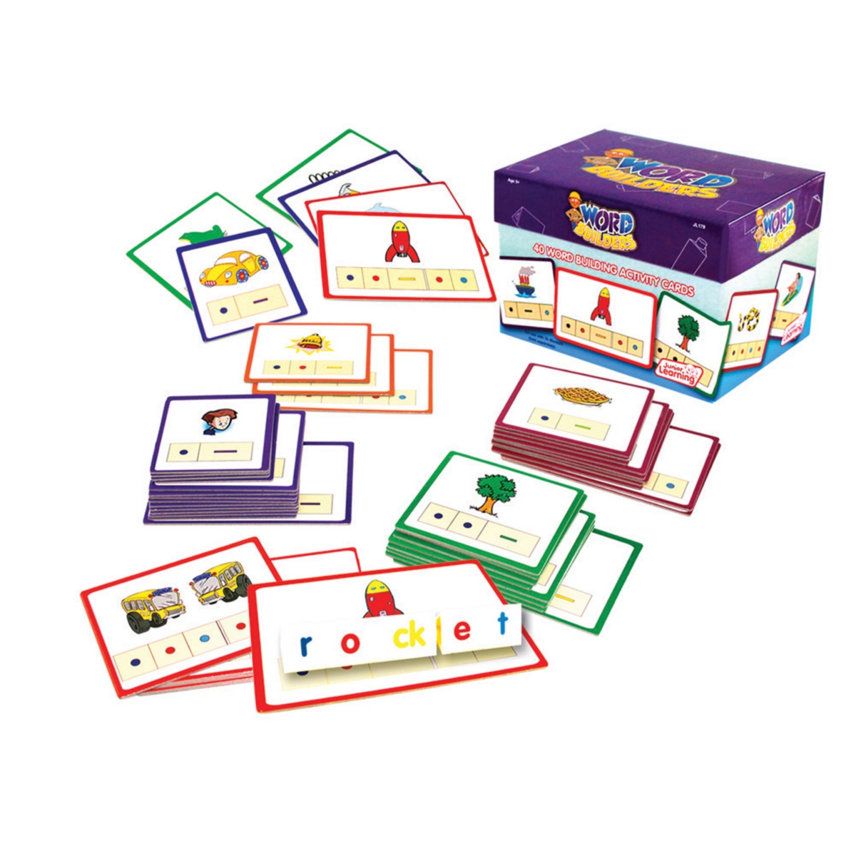 Junior Learning Word Builders Activity Cards In Multi