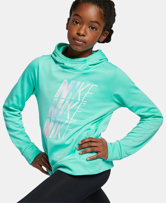 Nike Big Girls Therma Logo-Print Training Hoodie - Macy's