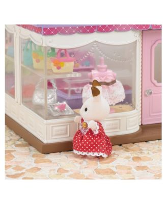 calico critters boutique playset with cecilia persian cat