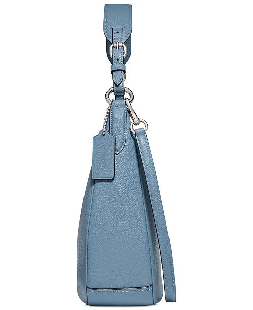 COACH Sutton Hobo in Polished Pebble Leather & Reviews - Handbags & Accessories - Macy&#39;s