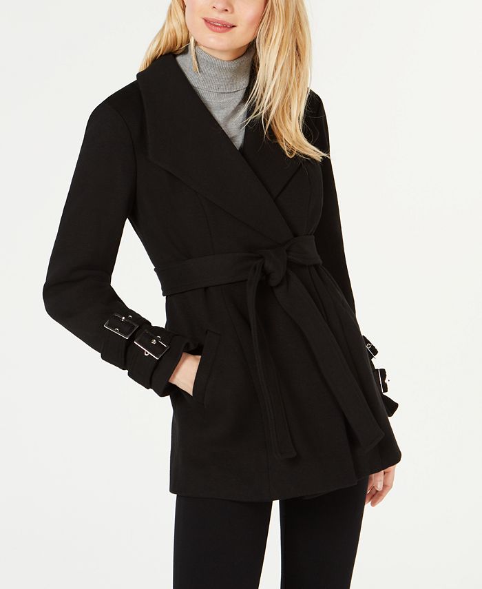 Inc International Concepts I N C Belted Ponte Knit Coat Created For Macy S And Reviews Coats