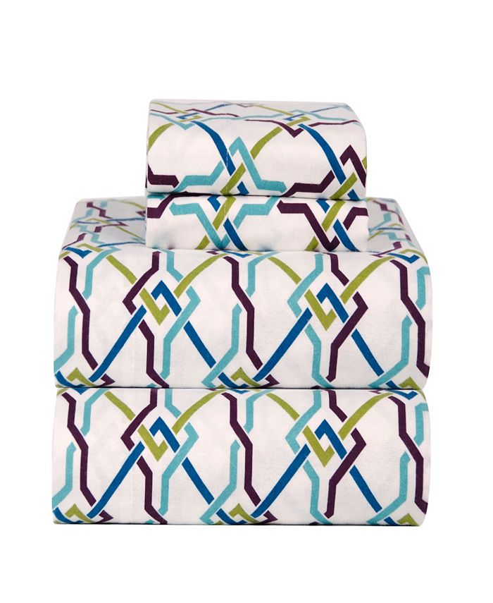 Celeste Home Cotton Heavy Weight Flannel Sheet Set, Twin Macy's
