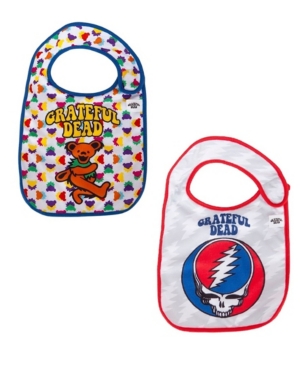 Daphyl's 2-Pack of Grateful Dead Dancing Bear and Steal Your Face Extra Soft Bibs
