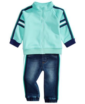 First Impressions Baby Boys Track Jacket & Side-Stripe Jeans, Created for Macy's	