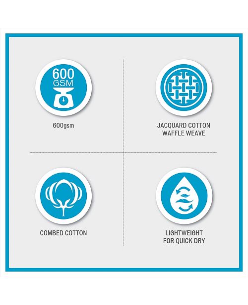 madison park spa waffle 6 piece jacquard combed cotton towel se