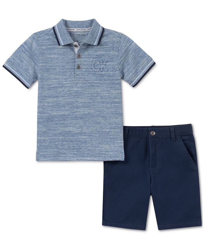 Calvin Klein Toddler Boys 2Pc. Polo & Shorts Set Macy's