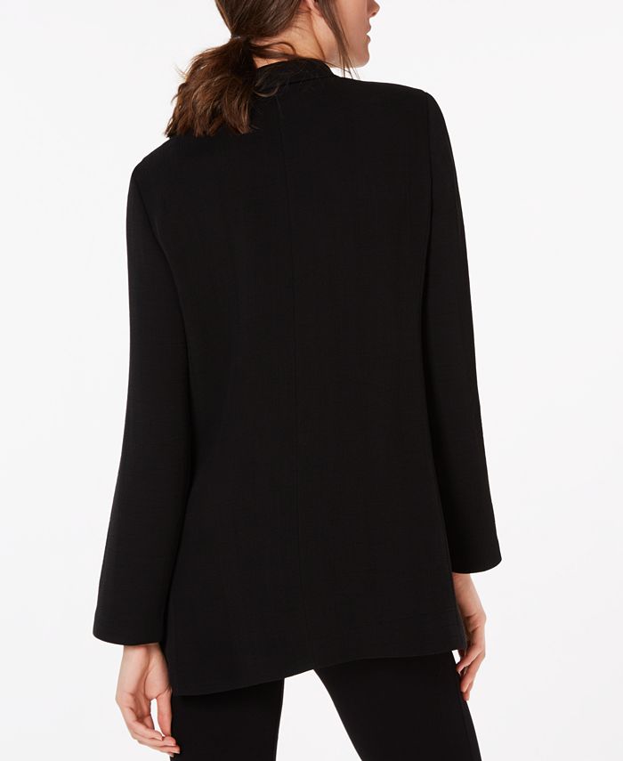 Eileen Fisher Double Breasted Textured Blazer - Macy's