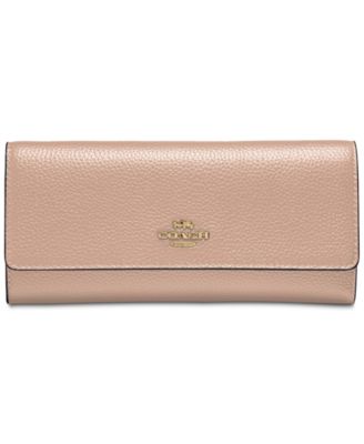 beige coach wallet