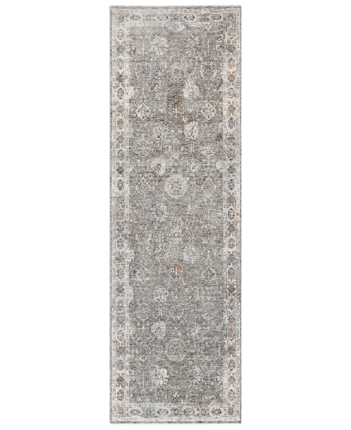Surya Presidential Pdt-2307 Gray 3'3in x 8' Runner Area Rug - Gray