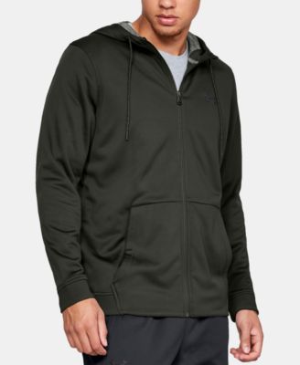 under armour men's armour fleece full zip hoodie