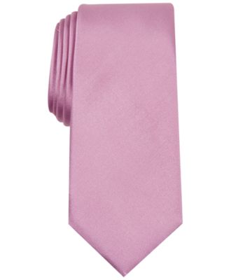 Alfani Mens Solid Texture Slim Tie Pink Size Regular 2 main image 1