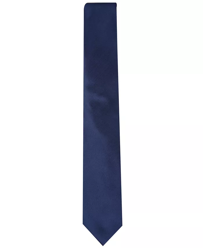 Men's Solid Texture Slim Tie - thumbnail 6