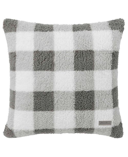 Eddie Bauer Snowfield Sherpa Pillow Reviews Decorative Throw