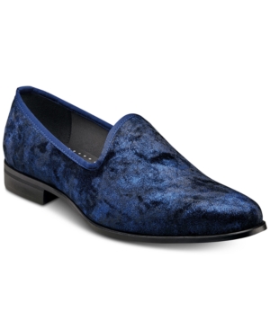 image of Stacy Adams Sulton Velour Slip-On Shoes Men-s Shoes