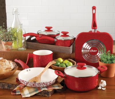 Oster - 9-piece San Jacinto Aluminum Cookware Set