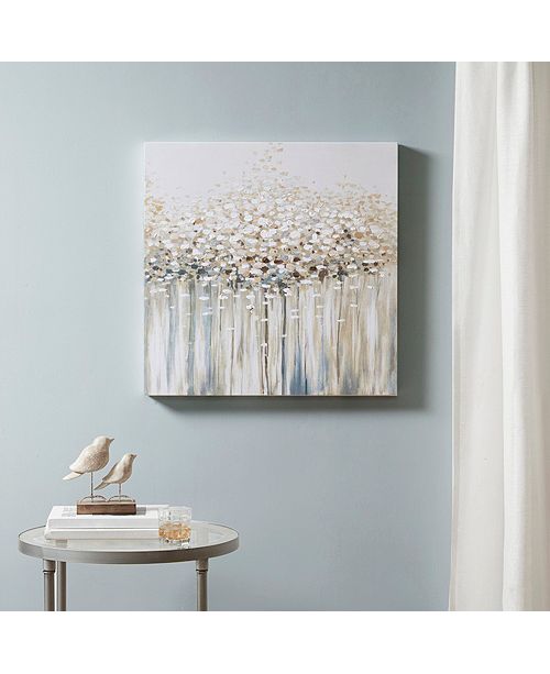 JLA Home Madison Park Dream Forest Hand Brush Embellished Canvas