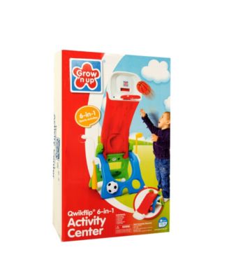 Grow'n Up Quick Flip 6-in-1 Sport Center - Basketball Soccer Baseball Golf T-Ball & Slide