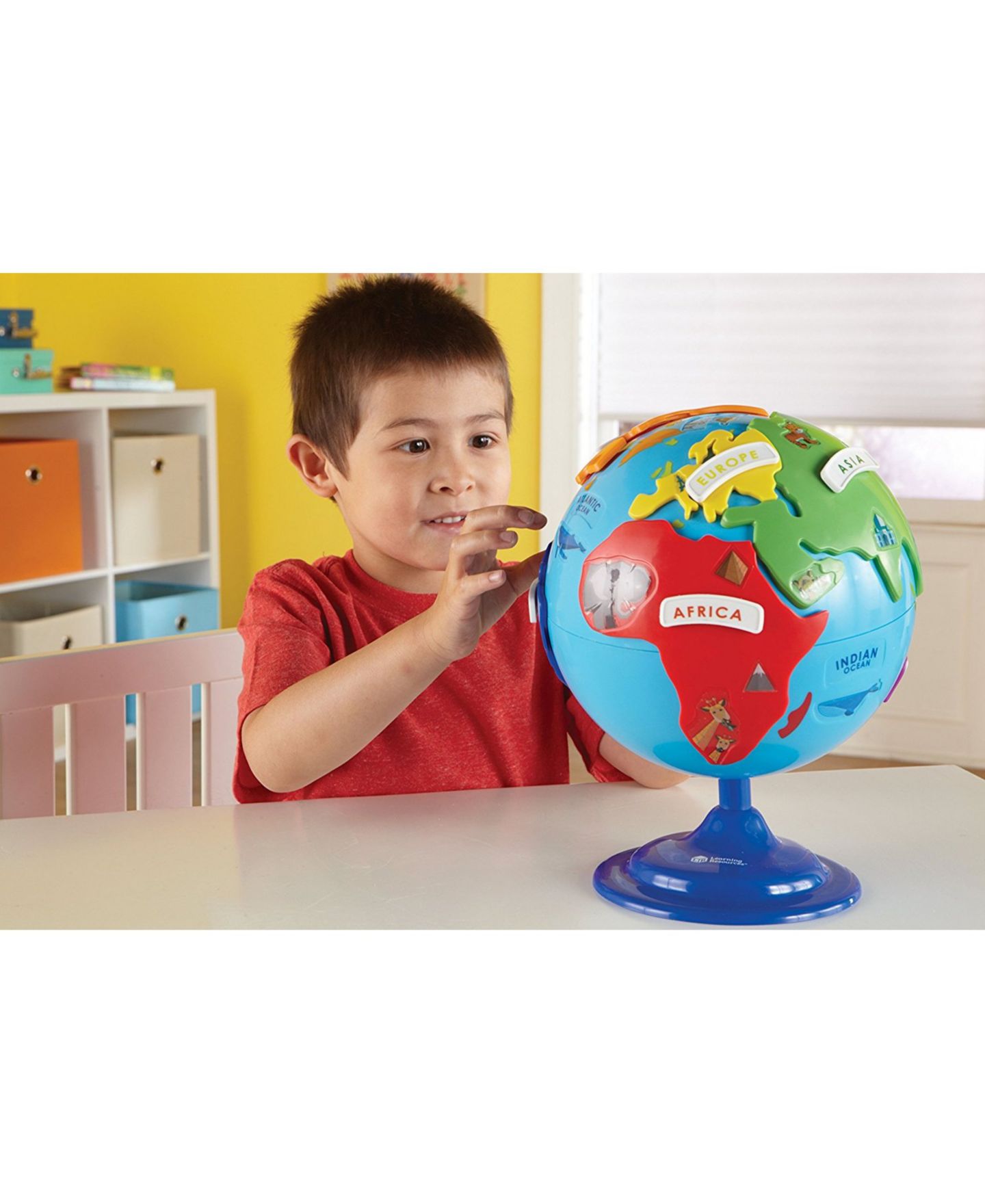 Детская игрушка Learning Resources Learning Essentials Geography Puzzle Globe, 14-Piece, Ages 3+ — фото 12